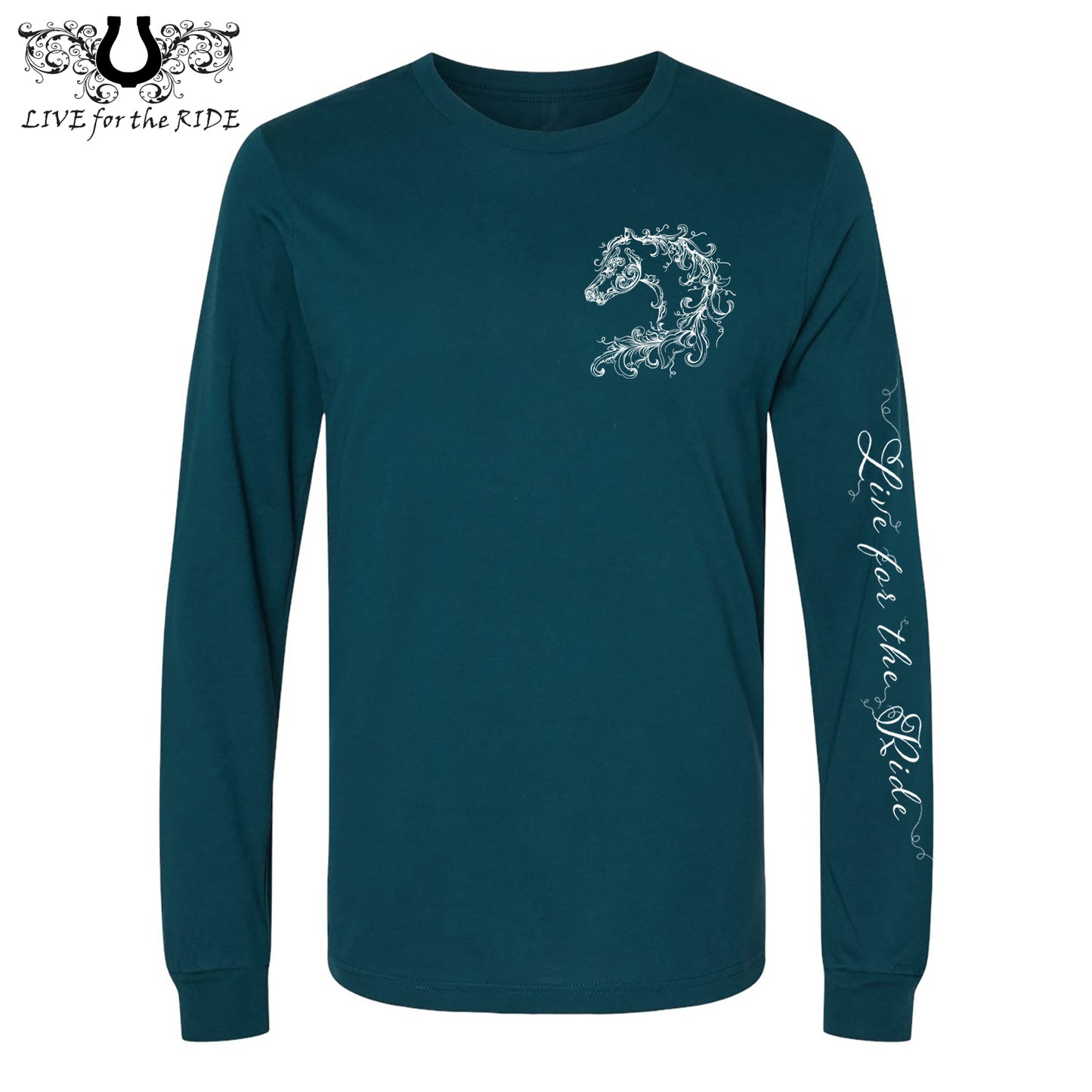 Scroll Horse Long Sleeve T-Shirt