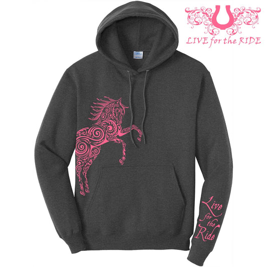 Paisley Horse Hoodie