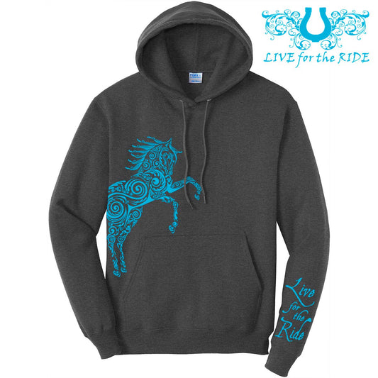 Paisley Horse Hoodie