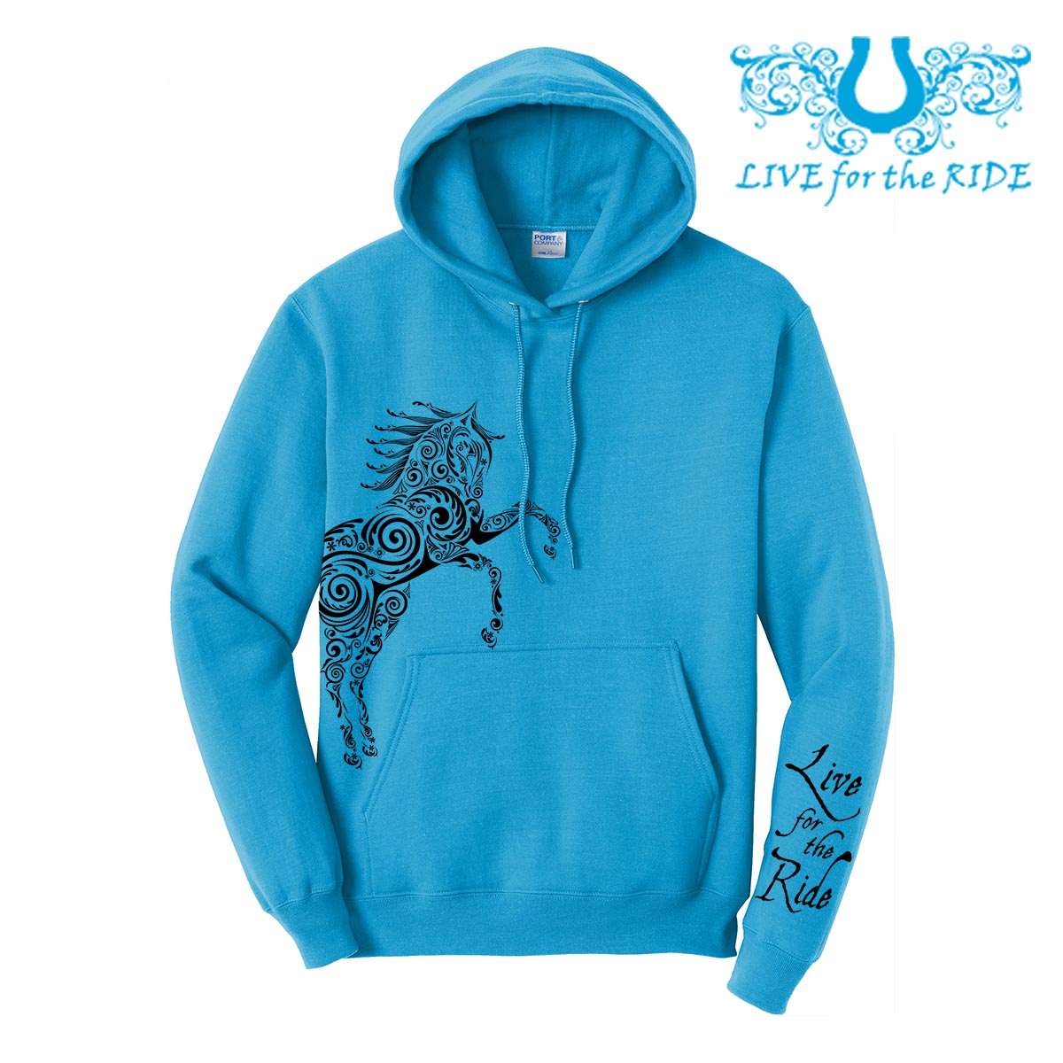 Paisley Horse Hoodie