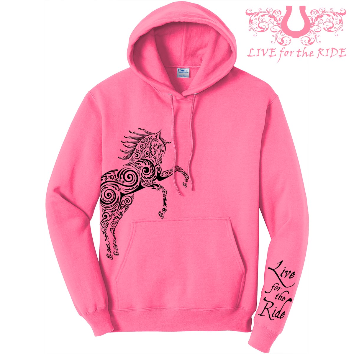 Paisley Horse Hoodie