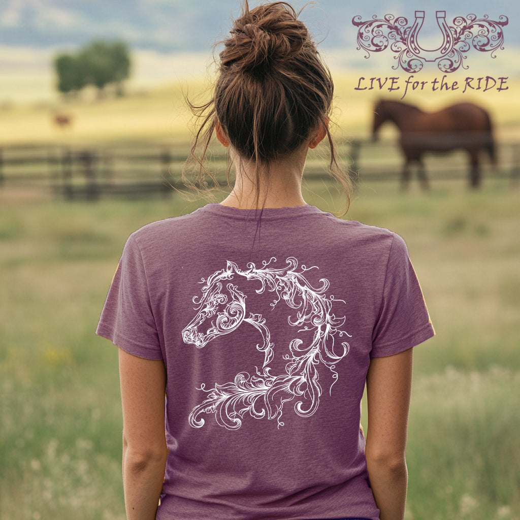 Scroll Horse Short Sleeve T-Shirt